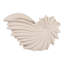 Figurine en céramique moderne, inspirée d'une coquille et de sa forme abstraite en spirale, idéale pour la décoration intérieure - Sculpture décorative de style côtier pour le salon - 25 cm, gris