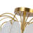 Alessia - Semi-Flush Mount - 4-Light - Brushed Brass