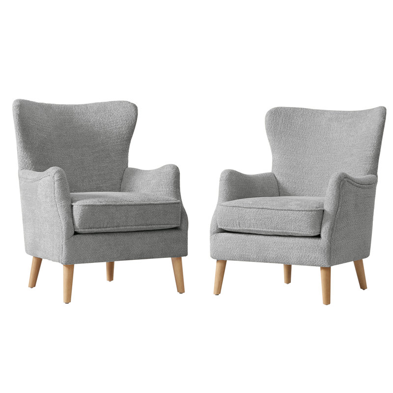 Upholstered Armchair, Grey