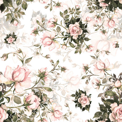 Peel & Stick Floral Roll