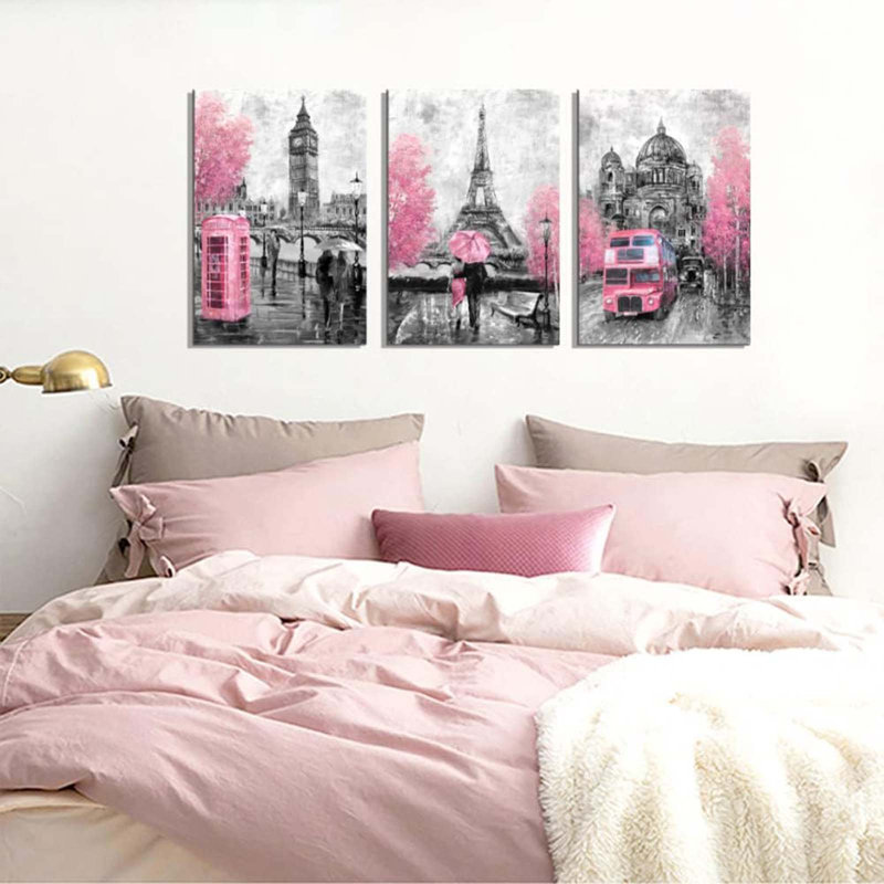 3 Piece Wrapped Canvas Print, 60cm H x 40cm W