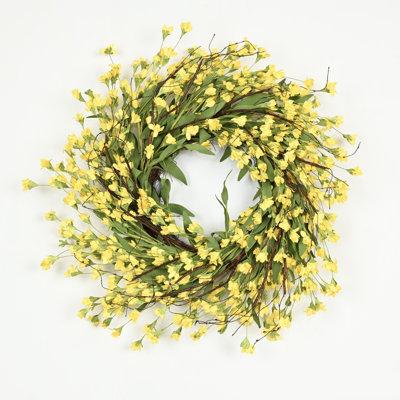 Couronne de 22 po pour porte de forsythia