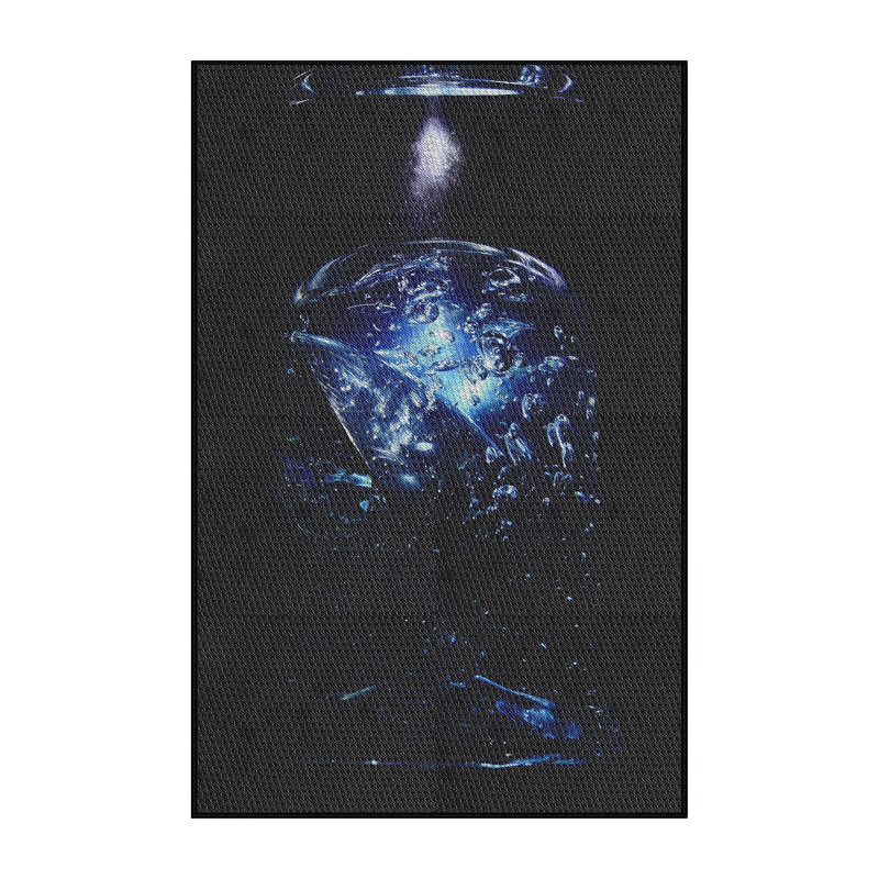 Tapis de zone noire à motifs, Rectangle 2 pi x 3 pi