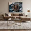 Art mural sur toile roue nautique bleue-175920952