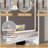 Makeup Vanity with Lights in 3 Colors & Openable Mirror, Vanity Desk with 4 Drawers & 1 Cabinets & Shelves, Vanity Table Rattan Vanity Dresser, for Bedroom-903039596