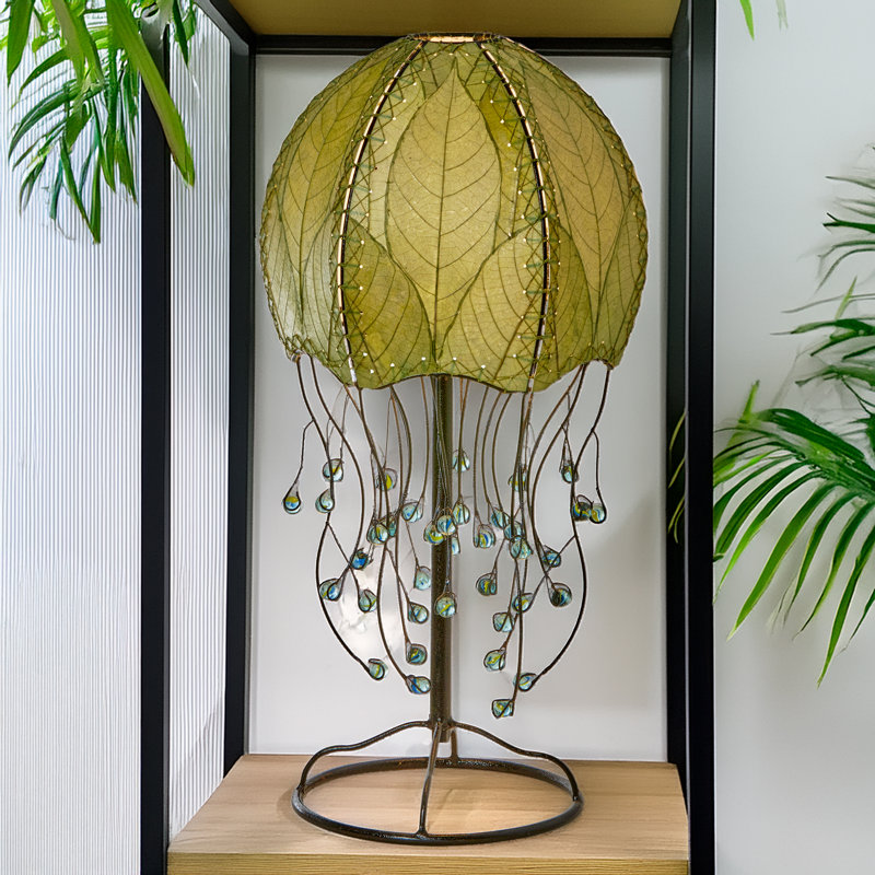 Lampe de table noire 24 "Vestfold, Vert