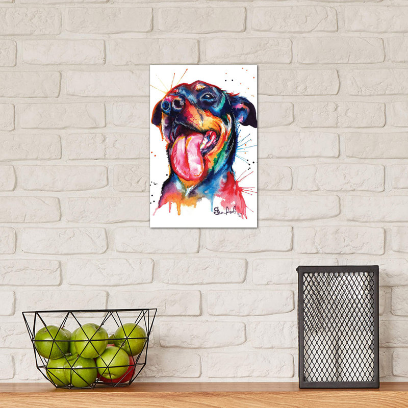Rottie by Weekday Best - Wrapped Canvas Painting, 20.32 cm H x 30.48 cm W