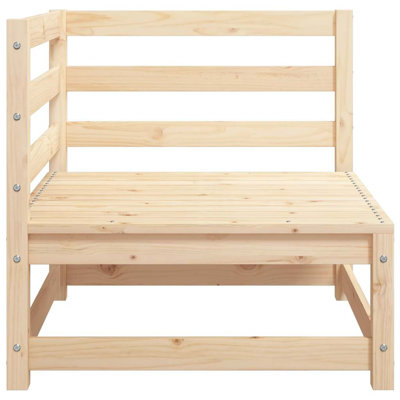 Ophelia & Co. Patio Sofas Corner 2 Pcs 27.6"X27.6"X26.4" Solid Wood Pine by Ophelia & Co.