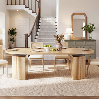 Extendable Round Dining Table For 4-8