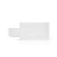 Assiette à salade rectangulaire 12 po - Assiette de service en porcelaine blanc perle pour salades et desserts