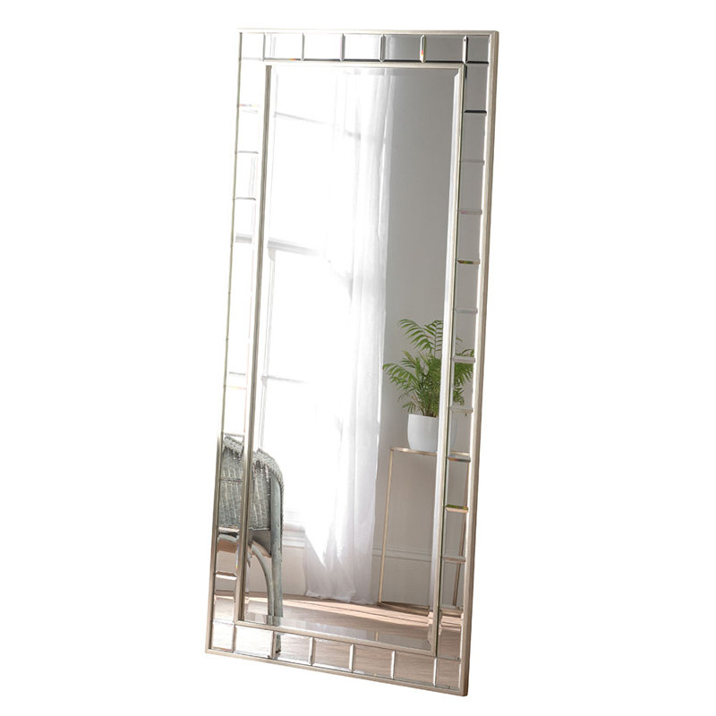 Adre Flat Wall Mirror, Silver