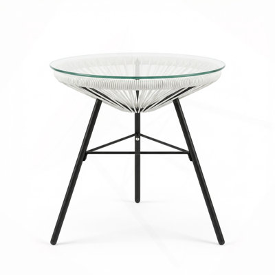 Table d'appoint en osier synthétique NUSA