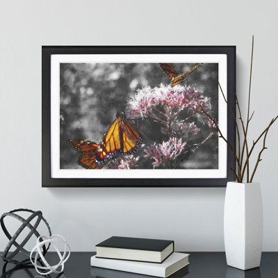Monarch Butterflies Vol.2 Painting - Picture Frame Graphic Art