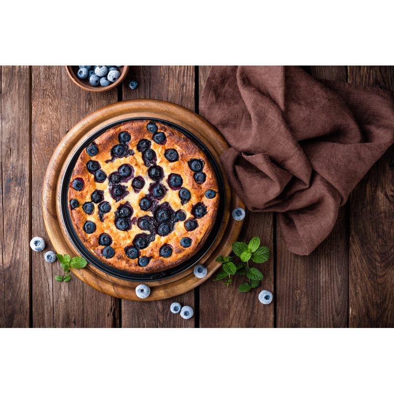 Beddie Blueberry Cake - Wrapped Canvas Print, 20cm H x 30cm W x 3.8cm D
