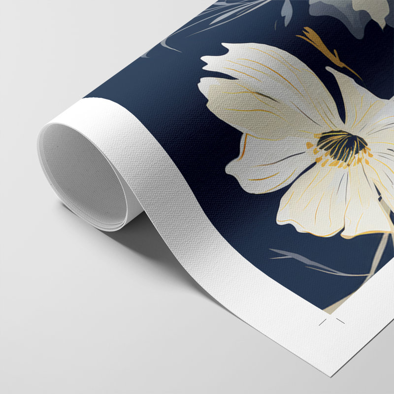 FLORAL Series CCCCLXVI - Impression sur toile seulement - NON CADRE, H 18 po x l 12 po