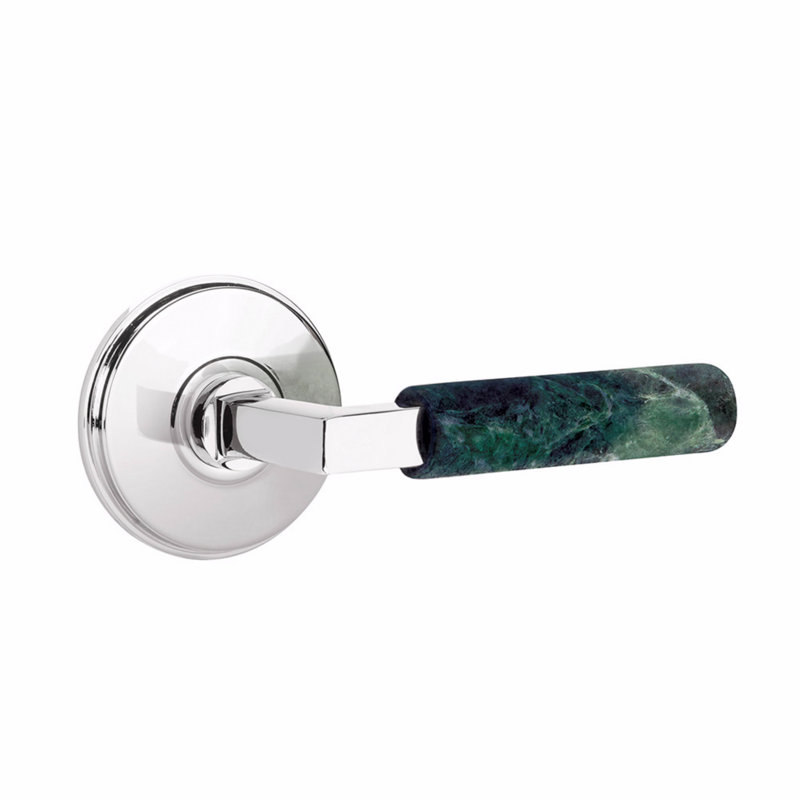 Select Round Passage (Hall & Closet) Door Lever with Round Rosette, Polished Chrome