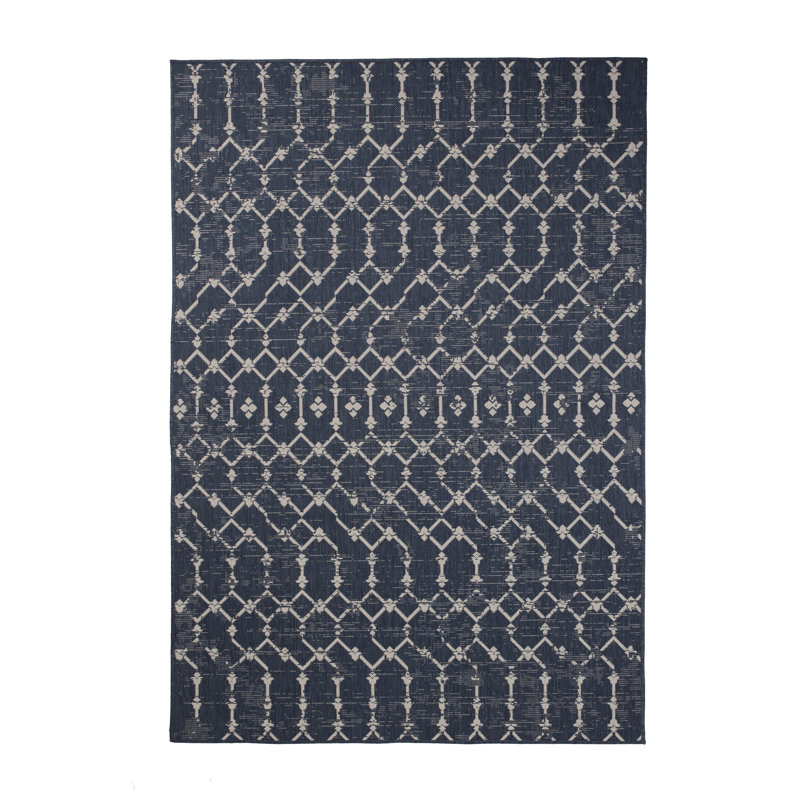 Geometric Indoor / Outdoor Rug, Rectangle 5'3" x 7'6"