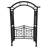 Aluminum Garden Arch With Gate-114351243