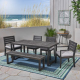 Rickie 6 Piece Dining Set with Cushions