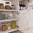 Multi-Functional Folding Table With Storage Shelves And Wheels, Compact Desk