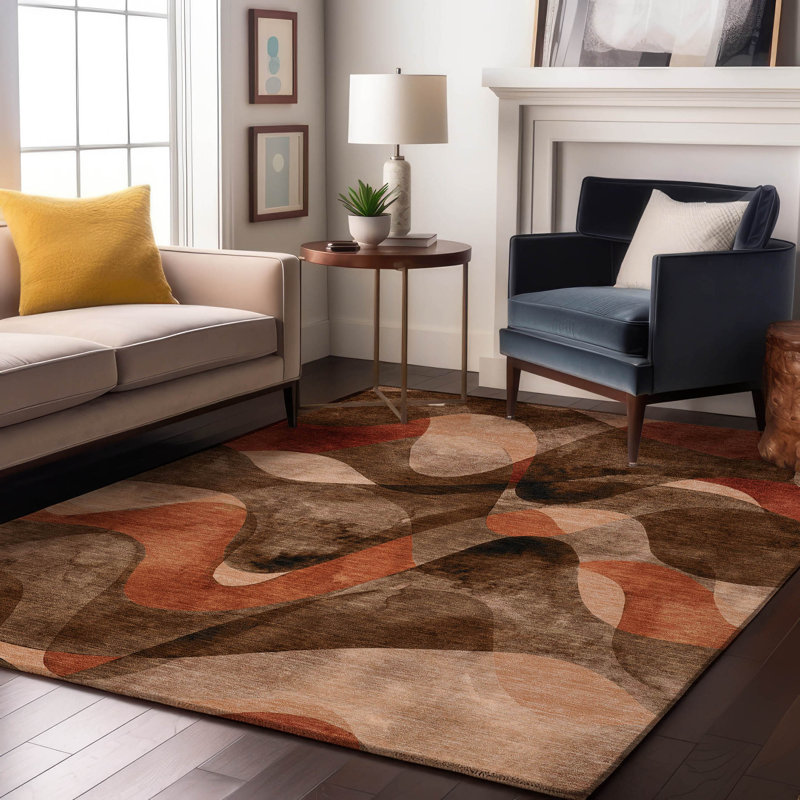 Tapis Norberta avec envers antidérapant, Rectangulaire 8 pi x 10 pi