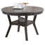 Ensemble de table ronde contemporaine 5 pièces avec 4 chaises d'appoint