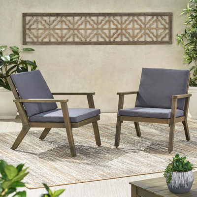 Fauteuil club gris foncé en bois de 29,08 po Grand, 32,38 po de largeur, 26,75 po de profondeur, 21,92 lb de fauteuil club confortable en profondeur de 26 po, largeur de 32,38 po, hauteur de 29,08 po, poids de 21,92 lb