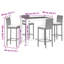 Patio Dining Set with Rectangular Table-1921967177-1921967176