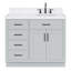 Meuble-lavabo simple en bois massif 42 po Tidworth avec plateau en quartz Carrara de 1,5 po-626085667-668100341-668100338