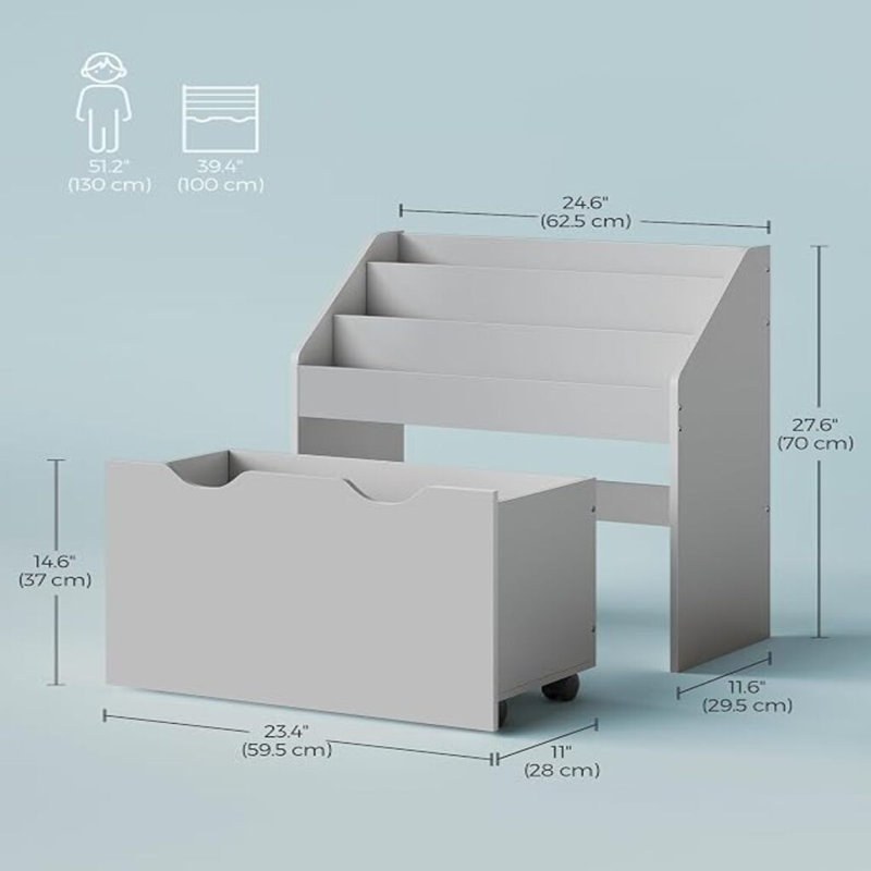 70cm H x 62.5cm W Bookcase