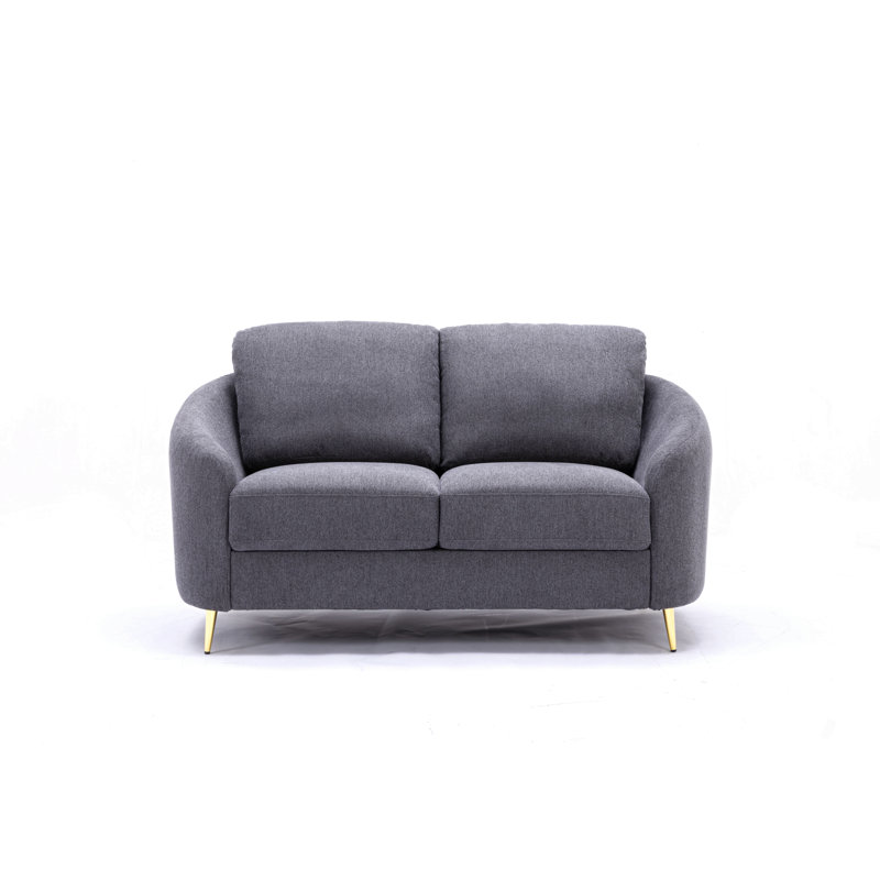 Causeuse en lin gris