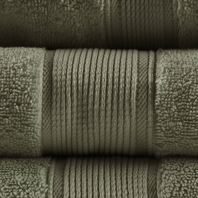 Serviette de bain, Vert olive