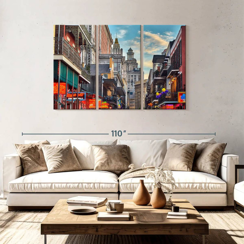 Sebbie Bourbon Street Bars, 48" H x 74" W