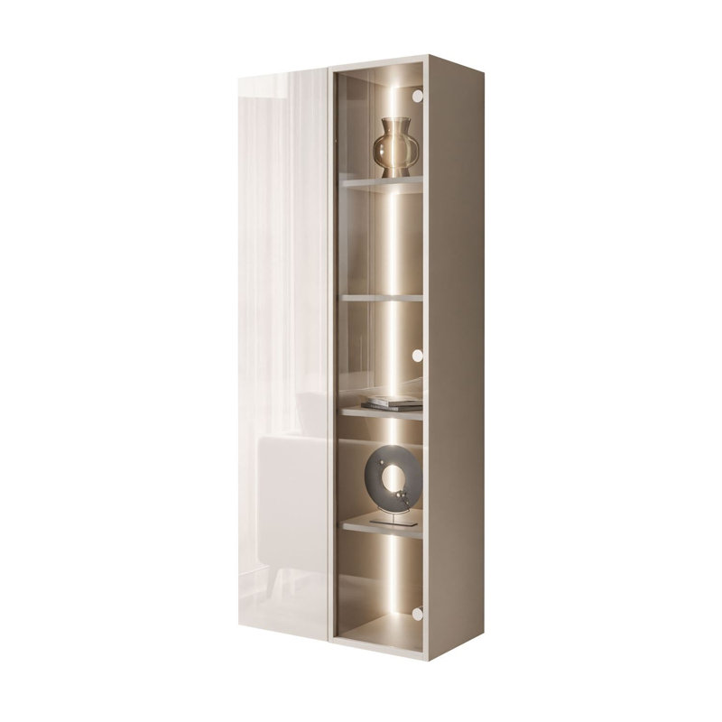 CARMEN wall-mounted display cabinet with LED lightin