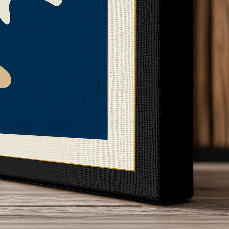 Desert Forms Mid-Century - Wrapped Canvas, 18x12 - 45.7 x 30.5 cm, Black Border