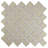 Hudson Tangier Matte White 12-3/8" x 12-3/8" Porcelain Mosaic Floor and Wall Tile