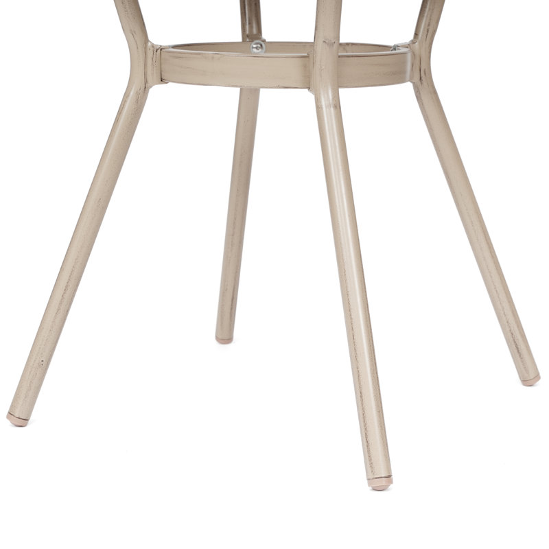 Table bistro commerciale Rylan, Noir / blanc