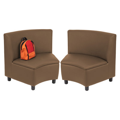 Kid Comfort Collective Modular Wedge Chairs, 2-Pack - Chocolate