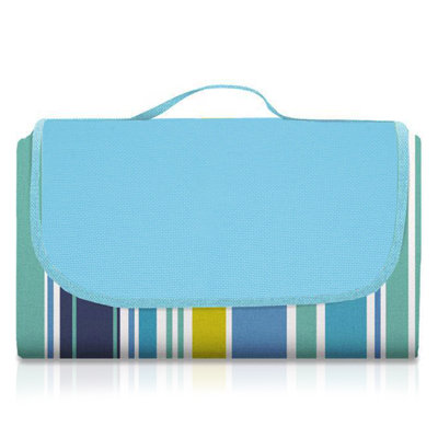 79"x59" Large Foldable Outdoor Picnic Blanket Waterproof Beach Mat  Design With Handle