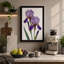 Twin Irises Botanical - Wrapped Canvas-1462500635-1462500634