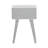 Mango Wood Intricately Carved Single Drawer Scroll White Side End Accent Table-1172492186