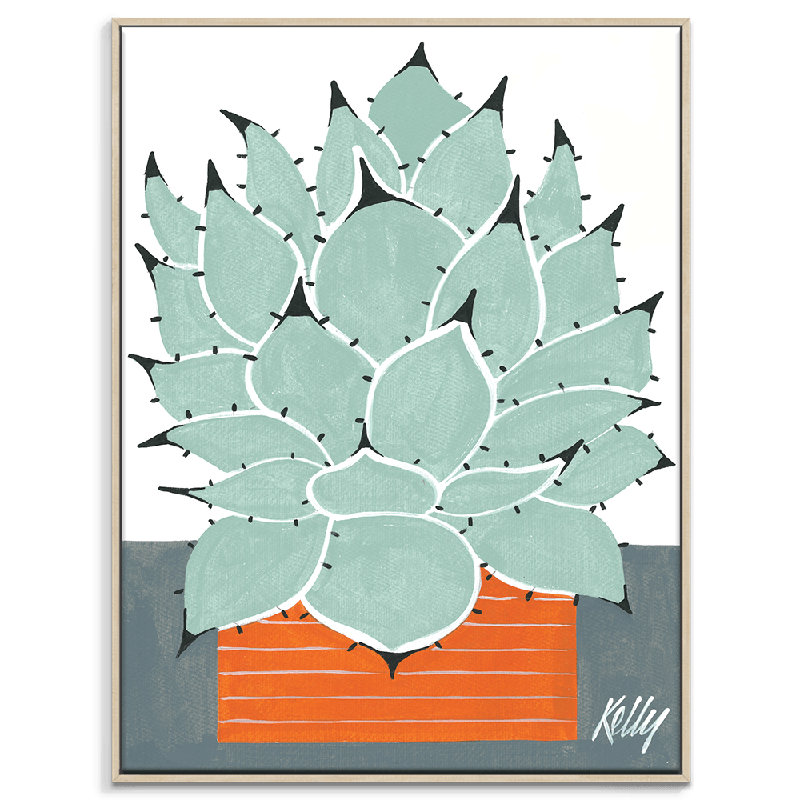Mexican by Kelly - Art Prints, 51" H x 41" W, Brown Framed
