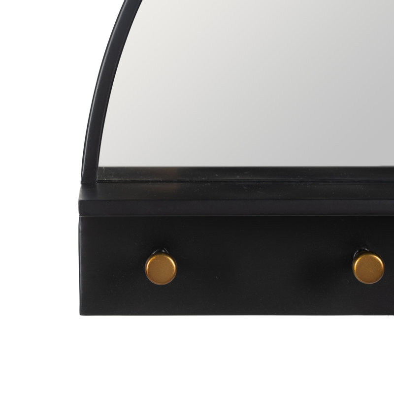 Alayne Metal Flat Wall Mirror