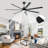 Industrial Ceiling Fans With Lights, Large Ceiling Fan With Quiet Dc Motor, 6 Speeds,black Commercial Indoor/outdoor Ceiling Fans For Patios/garage/porch-1537446930-1537658901