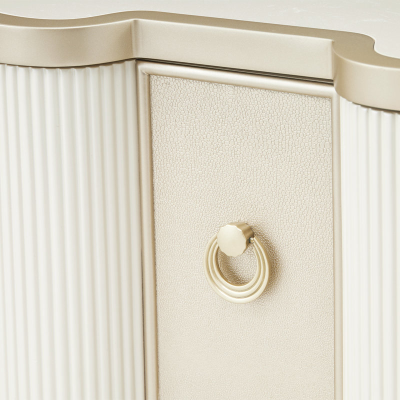 La Marisia Nightstand - Creamy Pearl