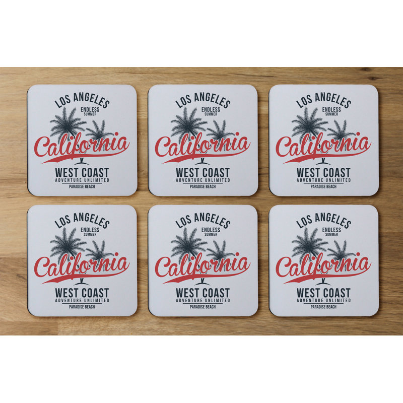 Square 6 Piece Coaster Set