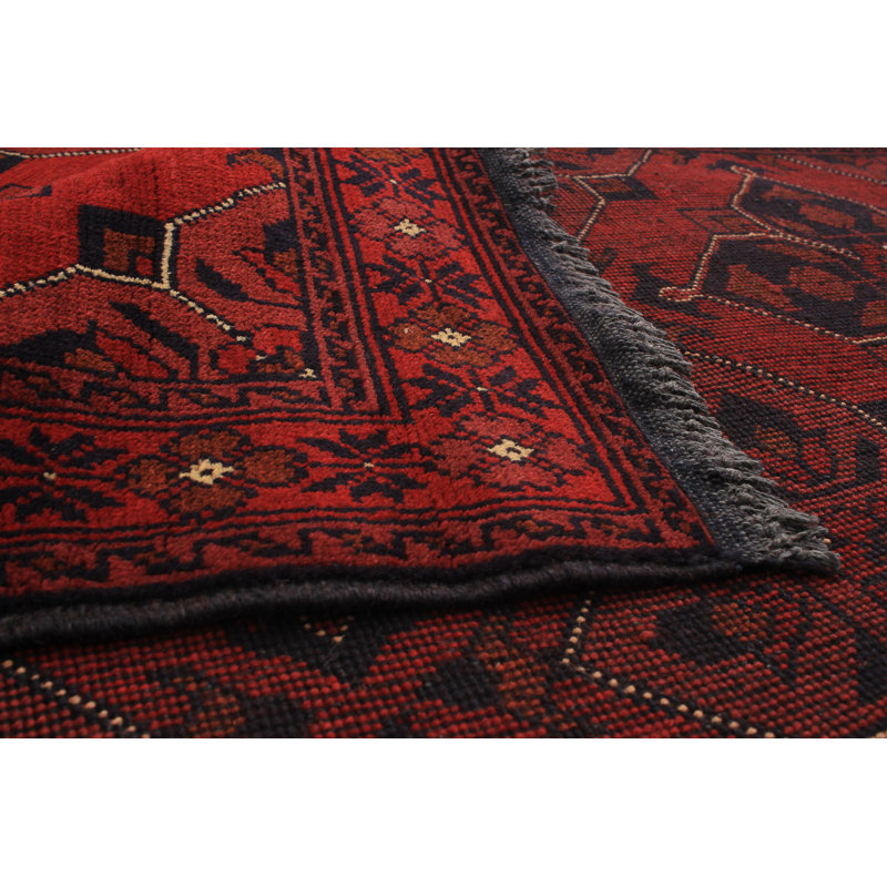 Tapis à la main one-of-kind-noué la 2010 esari rouge 3 pi 3 x 4 pi zone Jonesboro