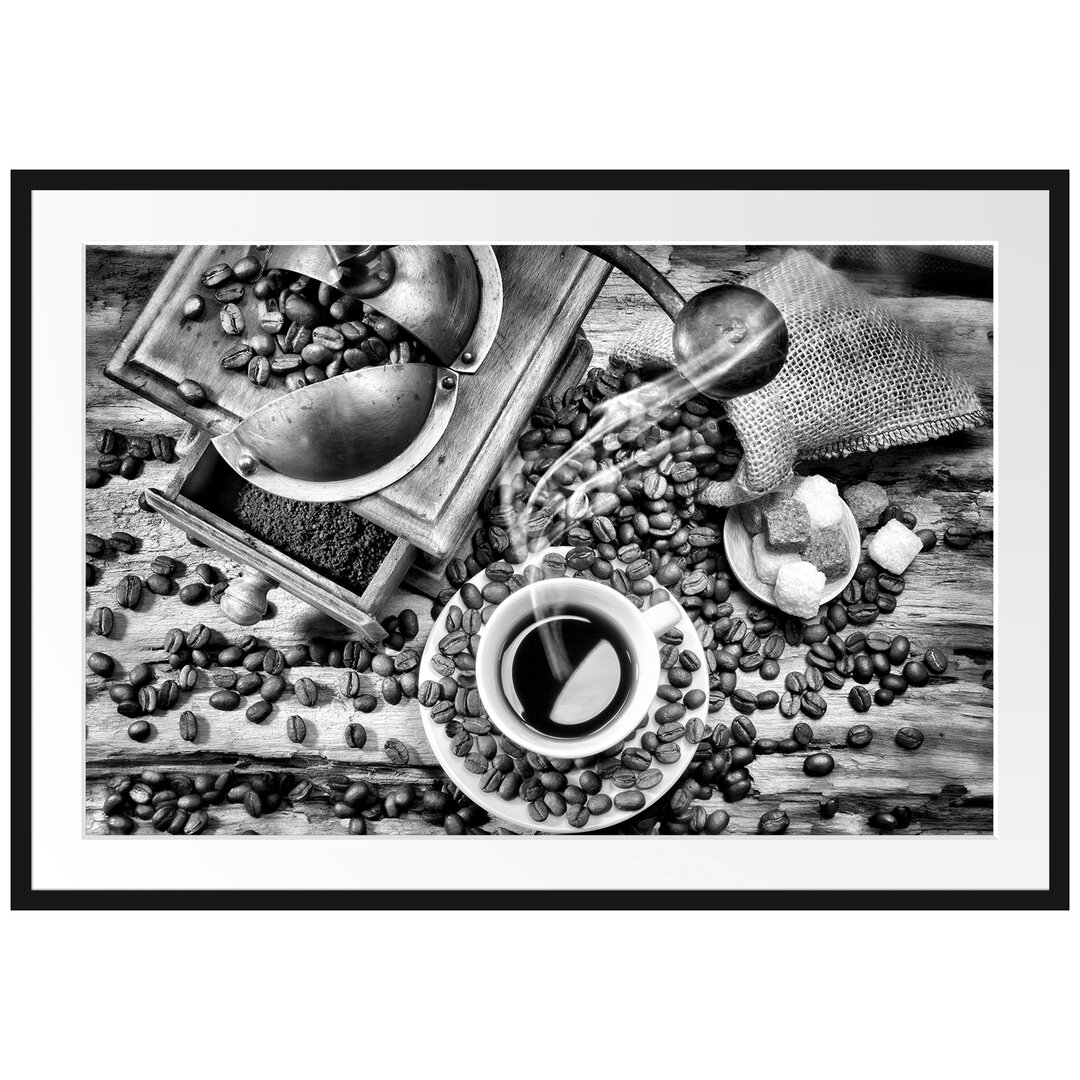 Gerahmtes Poster Kaffee Cappuccino