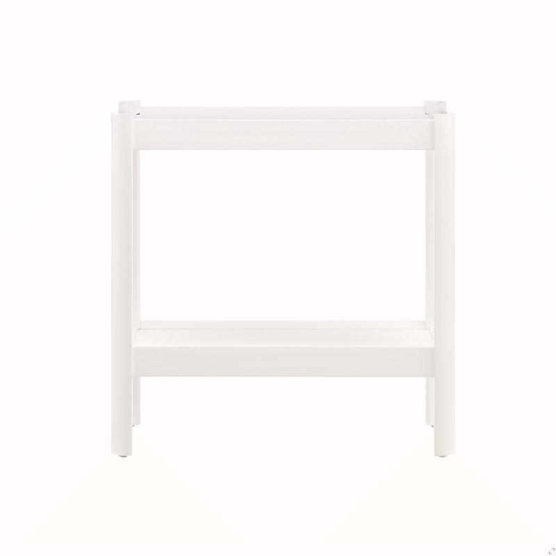 Table de chevet blanche Yonda, Blanc