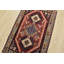 Tapis oriental rétro en laine rouge noué à la main 1 pi 9 po x 2 pi 8 po Tribal